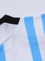 2pcs Kit De Fútbol, Nios Camiseta De Fútbol A Rayas Y Pantalones Cortos Transpirables Y Ligeramente Elásticoss Para F??bol Entrenamiento Competición