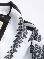 Kit De Fútbol De 2 Piezas, Trajes De Camiseta De Rugby Geometr??a Para Nio # 7 Camiseta De Fútbol De Manga Corta Y Pantalones Cortos De Rayas Transpirables Ligeramente Elásticoss Activos Para Competición De Entrenamiento Para Nios