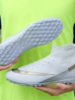 Botas De Fútbol Con Tacos AG Para Hombre, Tacos Y Zapatos De Fútbol Transpirables Antideslizantes Profesionales Para Exteriores Para Competición De Entrenamiento