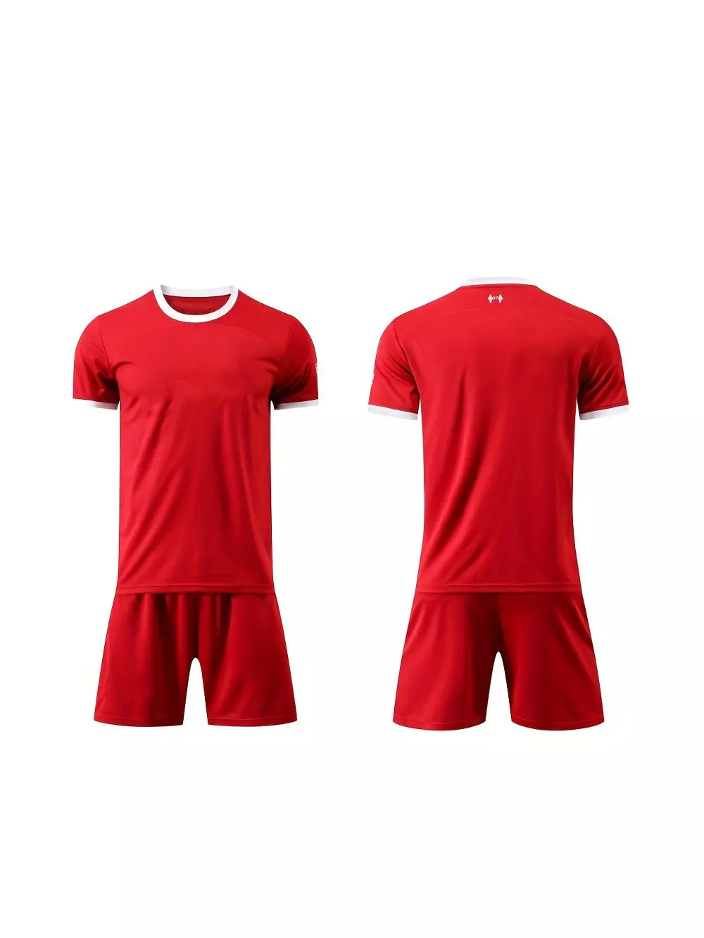 Conjunto De Fútbol De Color Sólido Para Nios, Camiseta De Mangas Cortas Y Pantalones Cortos Sueltos Para Fútbol, Fiestas De Fans, Entrenamiento Y Competición