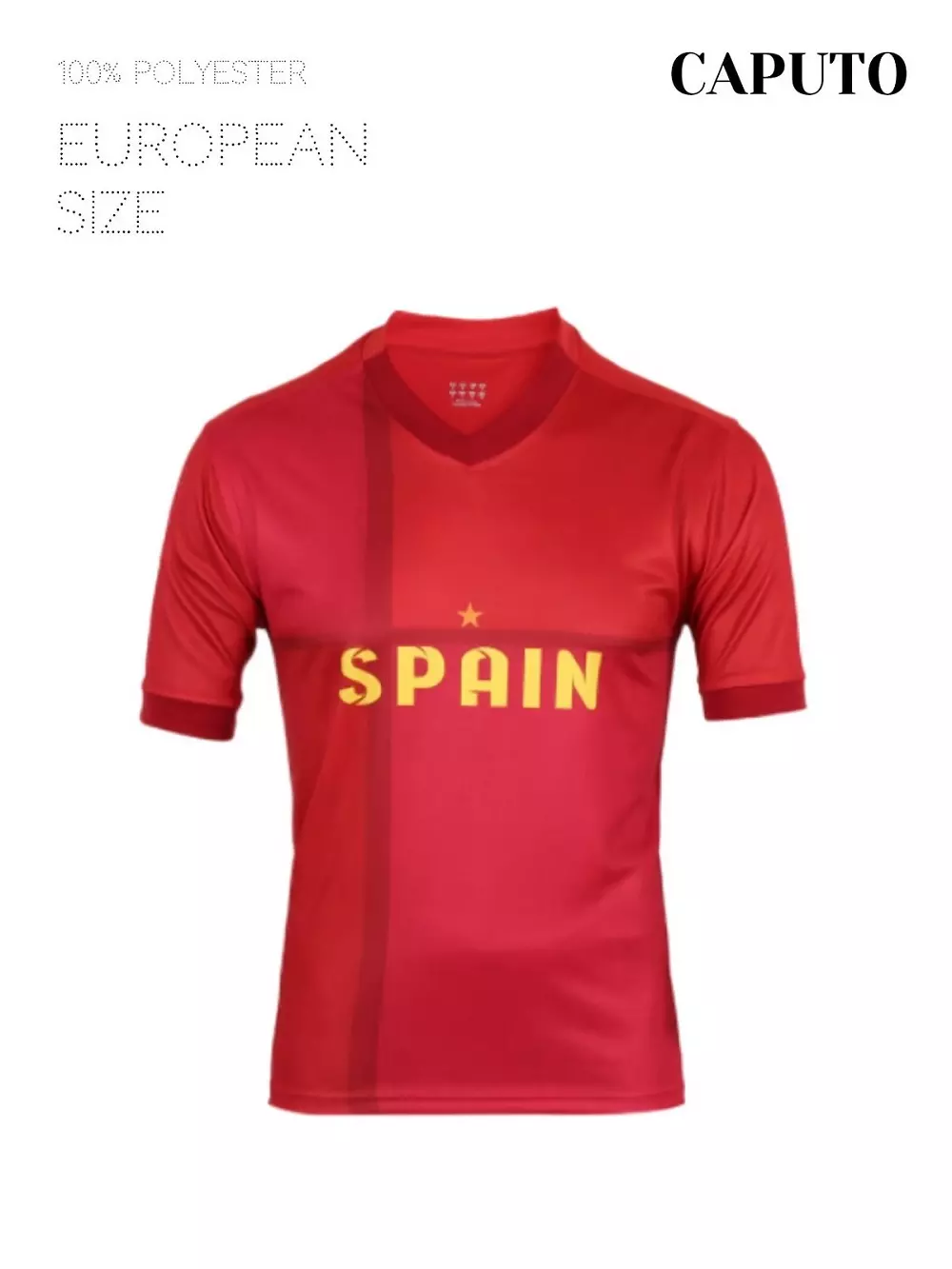 Jersey de fanáticos del fútbol con estampado de letras Star &