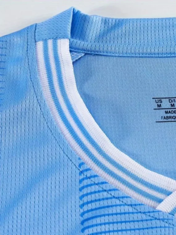 Camiseta De Fútbol Número 9 Para Nios, Camiseta Y Pantalones Cortos Elásticoss Para Entrenamiento Y Competición De Fútbol, 2 Uds.