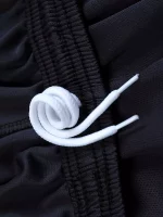 Conjuntos De 2 Piezas Para Hombre, Cómoda Camiseta De Manga Corta Con Estampado De Rayos Y Pantalones Cortos Informales Con Cord??n Para Verano, Ropa Para Hombre