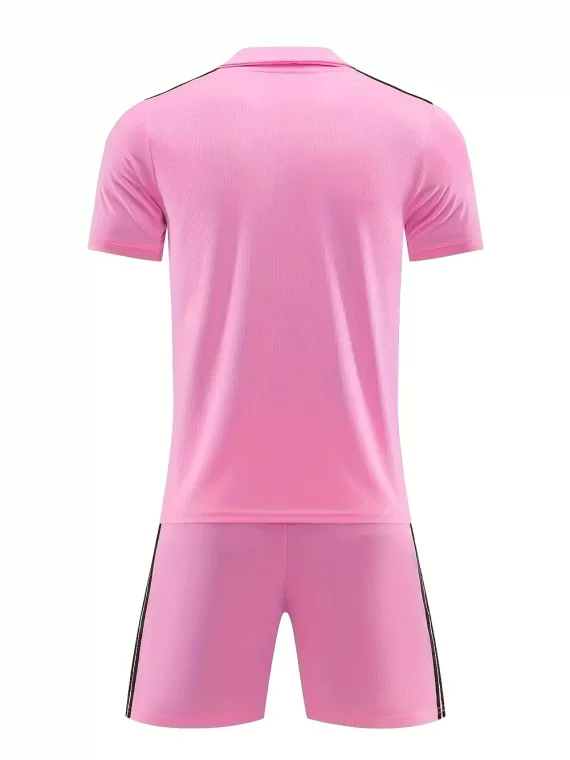 2 Piezas De Ropa Deportiva, Camiseta Transpirable Ligeramente Elásticas Para Hombre Y Pantalones Cortos Cómodos Para Fútbol Y B??dminton