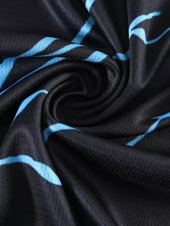 Camiseta De Fútbol Cómoda Con Estampado De Rayos Para Hombre, Camiseta Gr??fica, Ropa De Verano Para Exteriores Para Hombre, Ropa Para Actividades F??sicas