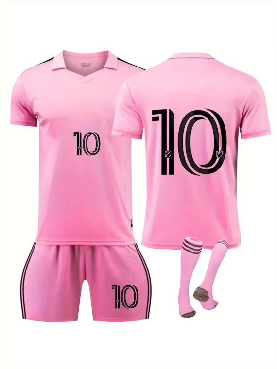 Camiseta De Fútbol De Miami Para Nios, Conjunto De Camiseta De Fútbol No.10, Ropa De Nios