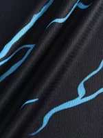 Camiseta De Fútbol Cómoda Con Estampado De Rayos Para Hombre, Camiseta Gr??fica, Ropa De Verano Para Exteriores Para Hombre, Ropa Para Actividades F??sicas