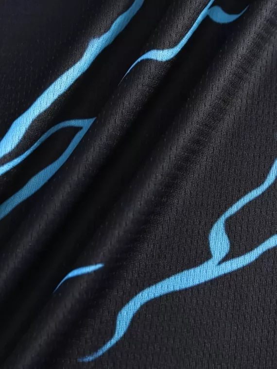 Camiseta De Fútbol Cómoda Con Estampado De Rayos Para Hombre, Camiseta Gr??fica, Ropa De Verano Para Exteriores Para Hombre, Ropa Para Actividades F??sicas