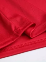2pcs Traje Deportivo, Camiseta De Manga Corta Con Solapa Sólida Para Hombres Y Pantalones Cortos Transpirables Ligeramente Elásticoss Para Fútbol Y B??dminton