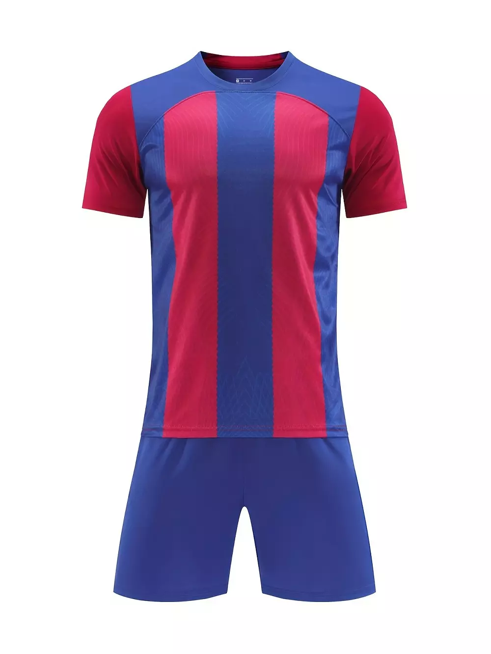 2pcs Kit De Fútbol, Camiseta De Fútbol A Rayas Ligeramente Elásticas Para Hombres Y Conjunto De Pantalones Cortos Sólidos Para Exteriores