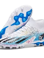 Zapatos De Fútbol Antideslizantes Para Hombres, Zapatos De Fútbol Para Exteriores, Botines De Fútbol Ligeros Y Transpirables Para Competición De Entrenamiento