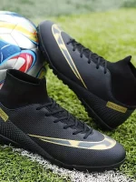 Botas De Fútbol Con Tacos AG Para Hombre, Tacos Y Zapatos De Fútbol Transpirables Antideslizantes Profesionales Para Exteriores Para Competición De Entrenamiento