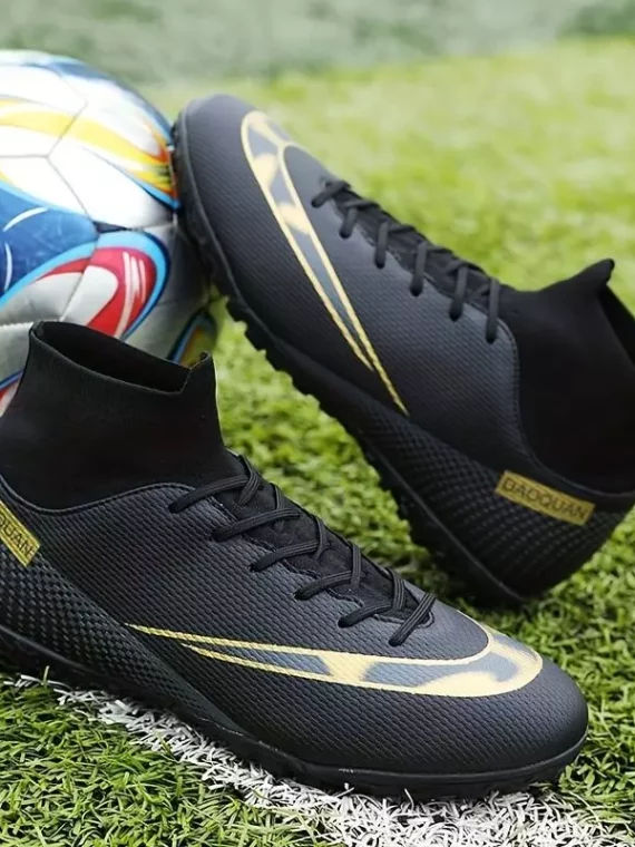Botas De Fútbol Con Tacos AG Para Hombre, Tacos Y Zapatos De Fútbol Transpirables Antideslizantes Profesionales Para Exteriores Para Competición De Entrenamiento