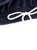 Conjuntos De Jersey De Rugby De Fútbol Para Nio, Camiseta De Fútbol A Rayas De Secado Rápido Y Pantalones Cortos Transpirables Ligeramente Elásticoss, 2 Uds.