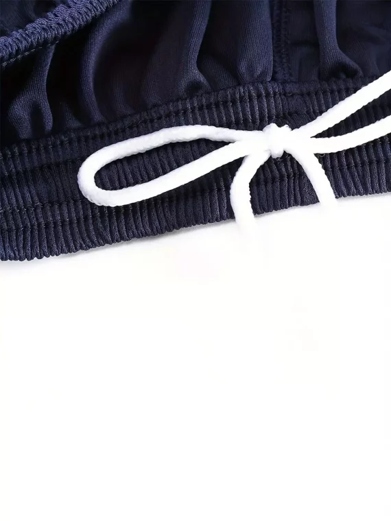 Conjuntos De Jersey De Rugby De Fútbol Para Nio, Camiseta De Fútbol A Rayas De Secado Rápido Y Pantalones Cortos Transpirables Ligeramente Elásticoss, 2 Uds.
