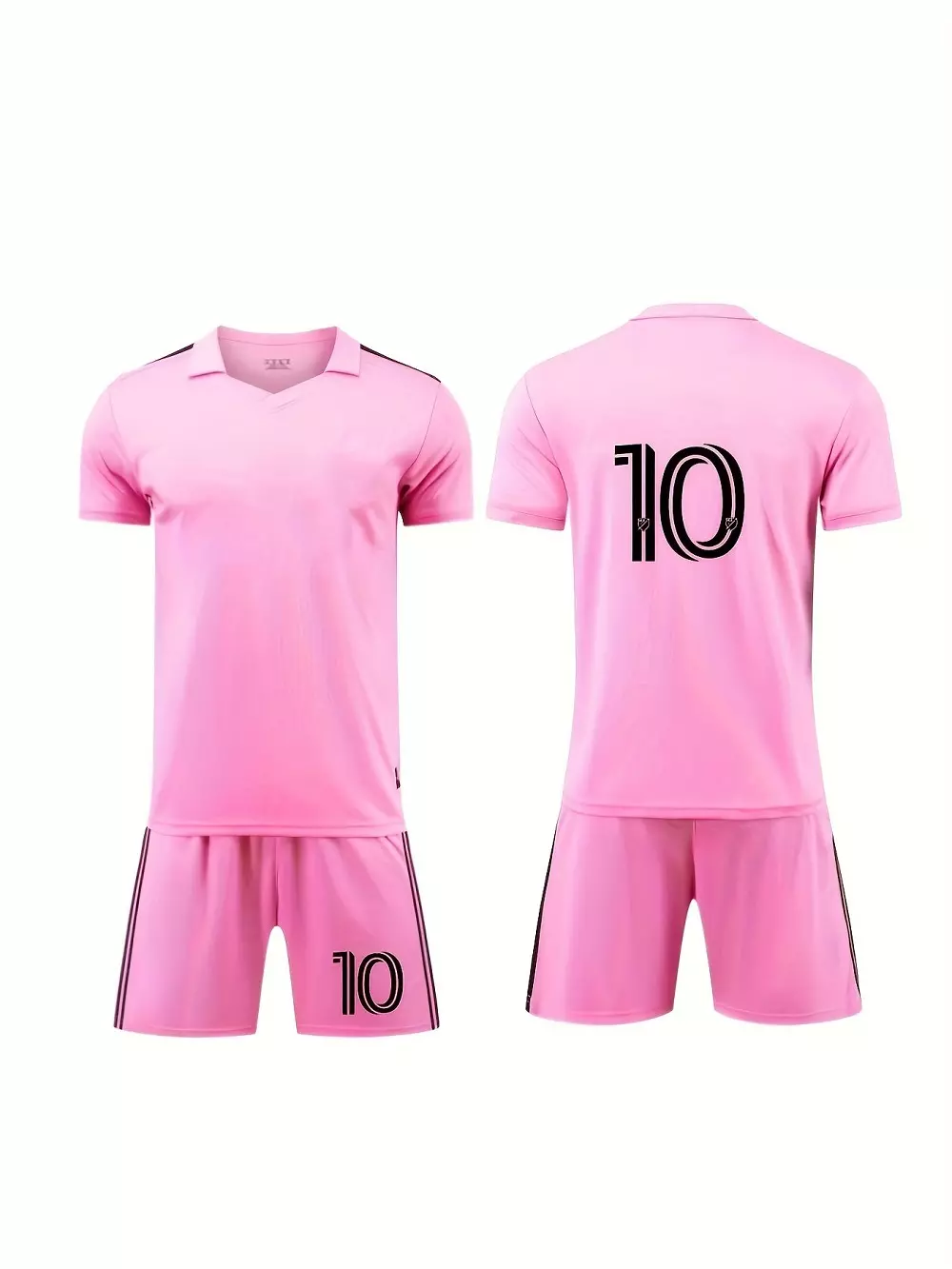 Trajes De Camiseta De Fútbol Sólida, Conjuntos Laterales Despojados De Diseo #10, Ropa Para Nios Y Nias, Competición Deportiva De Fútbol