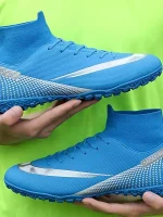 Botas De Fútbol Con Tacos AG Para Hombre, Tacos Y Zapatos De Fútbol Transpirables Antideslizantes Profesionales Para Exteriores Para Competición De Entrenamiento