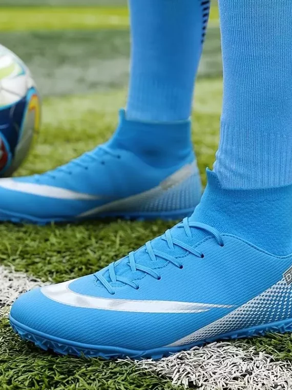 Botas De Fútbol Con Tacos AG Para Hombre, Tacos Y Zapatos De Fútbol Transpirables Antideslizantes Profesionales Para Exteriores Para Competición De Entrenamiento