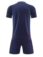 2pcs Kit De Fútbol, Camiseta De Fútbol Con Patrón De Geometr??a Para Hombres Y Pantalones Cortos Transpirables Y Ligeramente Elásticoss Para Actividades Al Aire Libre