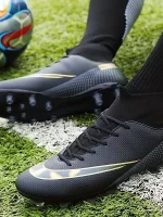 Botas De Fútbol Con Tacos AG Para Hombre, Tacos Y Zapatos De Fútbol Transpirables Antideslizantes Profesionales Para Exteriores Para Competición De Entrenamiento