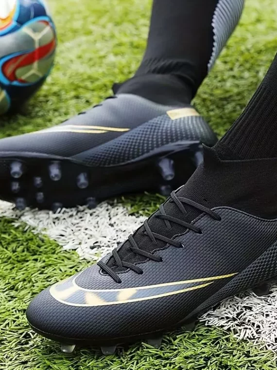 Botas De Fútbol Con Tacos AG Para Hombre, Tacos Y Zapatos De Fútbol Transpirables Antideslizantes Profesionales Para Exteriores Para Competición De Entrenamiento