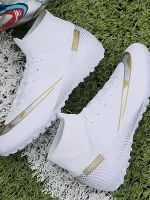Botas De Fútbol Con Tacos AG Para Hombre, Tacos Y Zapatos De Fútbol Transpirables Antideslizantes Profesionales Para Exteriores Para Competición De Entrenamiento