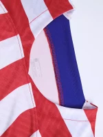 2pcs Kit De Fútbol, Camiseta De Fútbol A Rayas Para Hombres Y Pantalones Cortos Sólidos Para Entrenamiento Y Competición De Fiesta