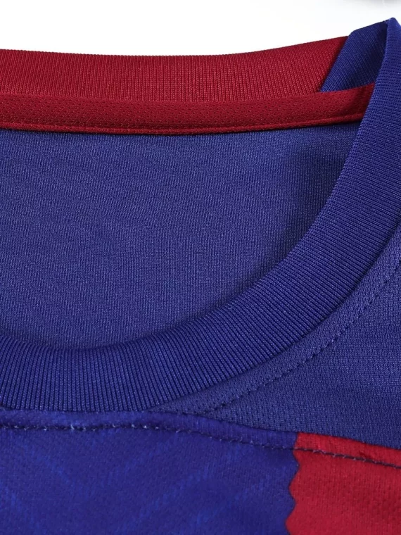 Conjunto De Fútbol De Secado Rápido De 2 Uds, Camiseta De Fútbol Ligeramente Elásticas A Rayas Y Pantalones Cortos Cómodos Con Absorci??n De La Humedad Para Competición Y Entrenamiento Para Nio