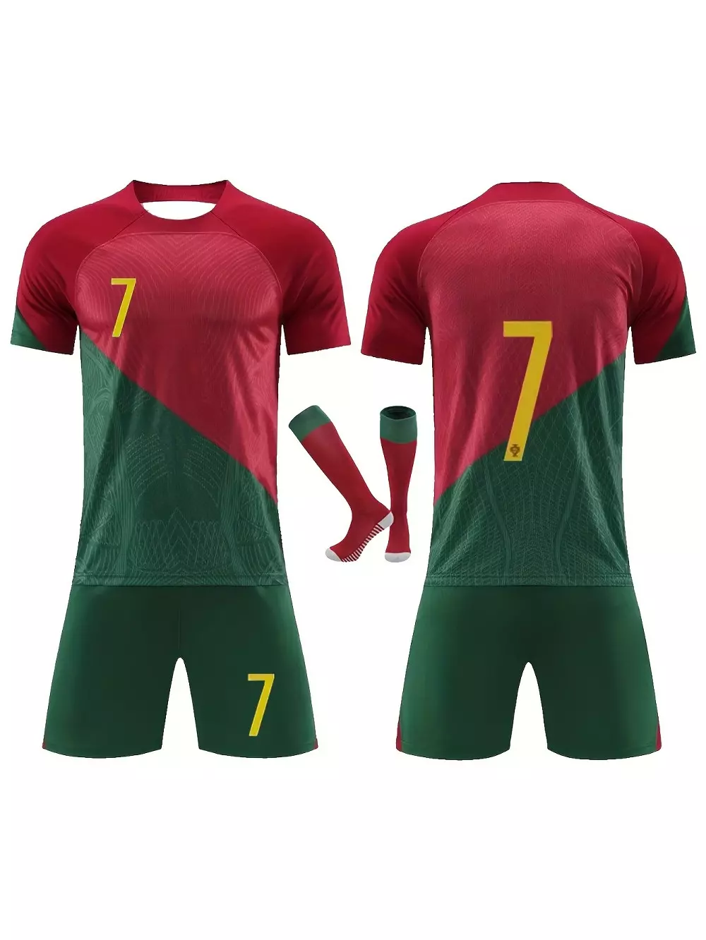 Camiseta De Fútbol No.7, Camiseta 2022 De Fútbol, Camiseta De Fútbol Para Nios Y Jóvenes, Calcetines De Fútbol, Conjunto De Camiseta De Fútbol