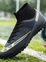 Botas De Fútbol Con Tacos AG Para Hombre, Tacos Y Zapatos De Fútbol Transpirables Antideslizantes Profesionales Para Exteriores Para Competición De Entrenamiento