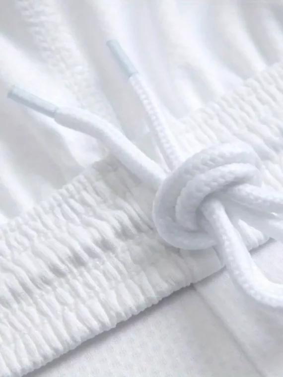 2 Piezas Camiseta De Fútbol Sólida De Número 9 Para Nio Y Pantalones Cortos Blancos Transpirables Cómodos Activos