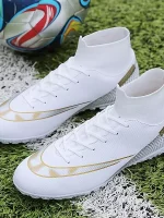 Botas De Fútbol Con Tacos AG Para Hombre, Tacos Y Zapatos De Fútbol Transpirables Antideslizantes Profesionales Para Exteriores Para Competición De Entrenamiento