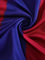 Conjunto De Fútbol De Secado Rápido De 2 Uds, Camiseta De Fútbol Ligeramente Elásticas A Rayas Y Pantalones Cortos Cómodos Con Absorci??n De La Humedad Para Competición Y Entrenamiento Para Nio