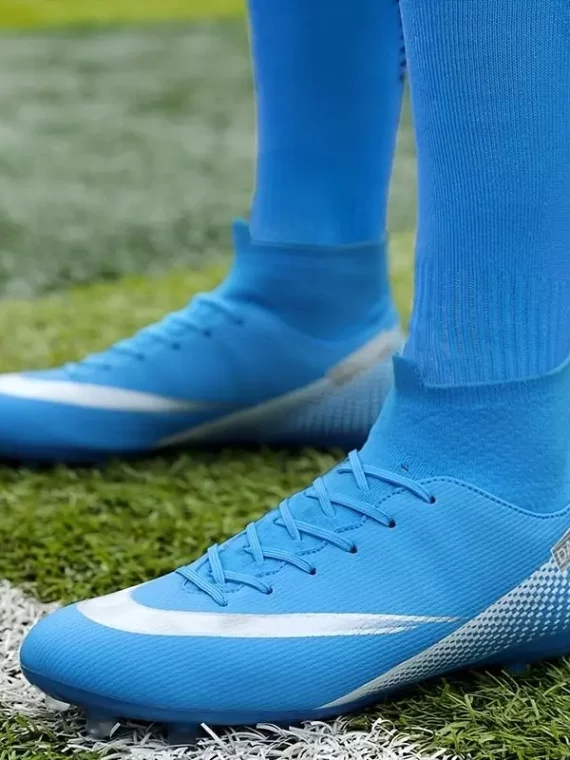 Botas De Fútbol Con Tacos AG Para Hombre, Tacos Y Zapatos De Fútbol Transpirables Antideslizantes Profesionales Para Exteriores Para Competición De Entrenamiento