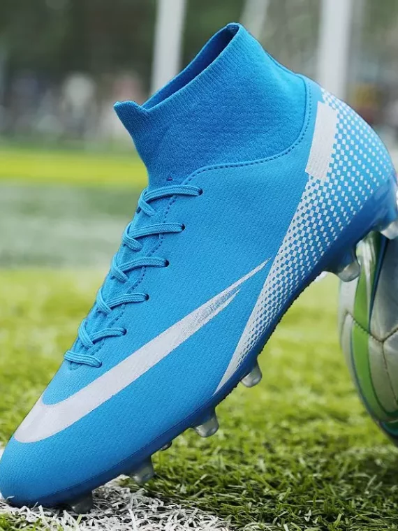 Botas De Fútbol Con Tacos AG Para Hombre, Tacos Y Zapatos De Fútbol Transpirables Antideslizantes Profesionales Para Exteriores Para Competición De Entrenamiento