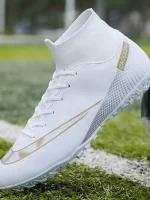 Botas De Fútbol Con Tacos AG Para Hombre, Tacos Y Zapatos De Fútbol Transpirables Antideslizantes Profesionales Para Exteriores Para Competición De Entrenamiento