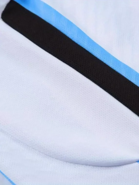 2pcs Kit De Fútbol, Nios Camiseta De Fútbol A Rayas Y Pantalones Cortos Transpirables Y Ligeramente Elásticoss Para F??bol Entrenamiento Competición