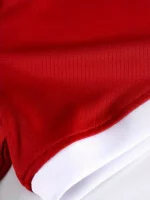 Conjunto De Fútbol De Color Sólido Para Nios, Camiseta De Mangas Cortas Y Pantalones Cortos Sueltos Para Fútbol, Fiestas De Fans, Entrenamiento Y Competición