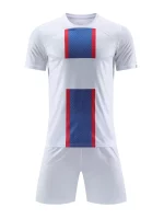 Conjunto De Fútbol Para Hombres, Camiseta Y Pantalones Cortos De Fútbol Transpirables Ligeramente Elásticoss Activos Para La Fiesta De Los Fanáticos, Entrenamiento, Competencia