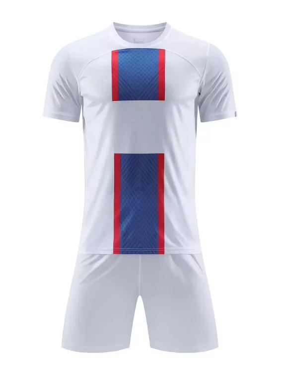 Conjunto De Fútbol Para Hombres, Camiseta Y Pantalones Cortos De Fútbol Transpirables Ligeramente Elásticoss Activos Para La Fiesta De Los Fanáticos, Entrenamiento, Competencia