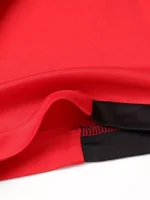 Traje De Ropa Deportiva Para Hombres, Camiseta De Manga Corta Deportiva Roja Para Hombres Y Pantalones Cortos De Cintura Elásticas Transpirables Ligeramente Elásticoss Activos Para B??dminton De Fútbol