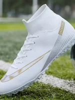 Botas De Fútbol Con Tacos AG Para Hombre, Tacos Y Zapatos De Fútbol Transpirables Antideslizantes Profesionales Para Exteriores Para Competición De Entrenamiento