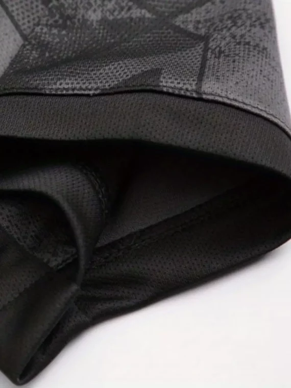 Kit De 2 Piezas De Fútbol Para Nios, Camiseta De Fútbol Transpirable Con Dibujo De Geometr??a Y Pantalones Cortos A Rayas Cómodos Y Ligeramente Elásticoss Para Nios Y Adolescentes PAra Entrenamiento Y Competición