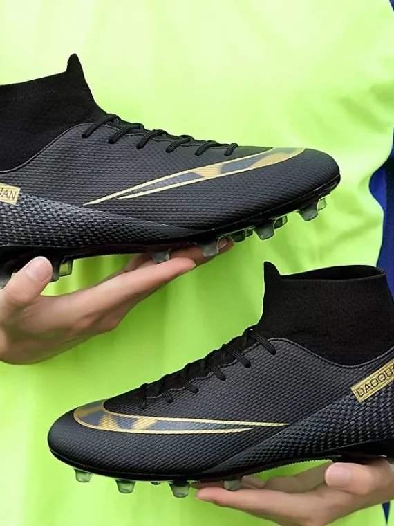 Botas De Fútbol Con Tacos AG Para Hombre, Tacos Y Zapatos De Fútbol Transpirables Antideslizantes Profesionales Para Exteriores Para Competición De Entrenamiento