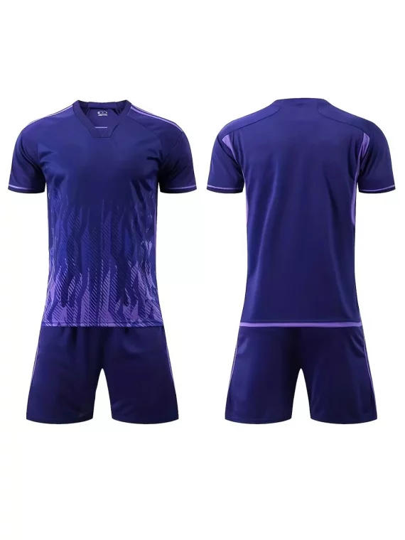 2pcs Camiseta De Fútbol Para Nios, Traje De Entrenamiento De Secado Rápido, Conjunto De Camiseta Y Pantalon Corto, Atuendo Deportivo De Choque De Color, Ropa Activa Para Nios Para Fútbol, Baloncesto Y Ejercicio