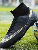 Botas De Fútbol Con Tacos AG Para Hombre, Tacos Y Zapatos De Fútbol Transpirables Antideslizantes Profesionales Para Exteriores Para Competición De Entrenamiento