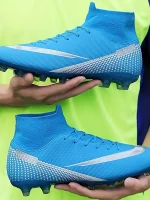 Botas De Fútbol Con Tacos AG Para Hombre, Tacos Y Zapatos De Fútbol Transpirables Antideslizantes Profesionales Para Exteriores Para Competición De Entrenamiento