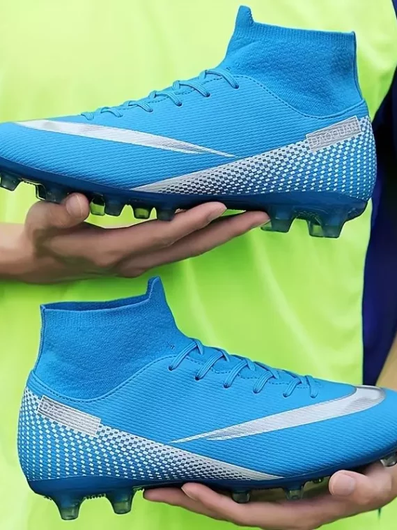 Botas De Fútbol Con Tacos AG Para Hombre, Tacos Y Zapatos De Fútbol Transpirables Antideslizantes Profesionales Para Exteriores Para Competición De Entrenamiento