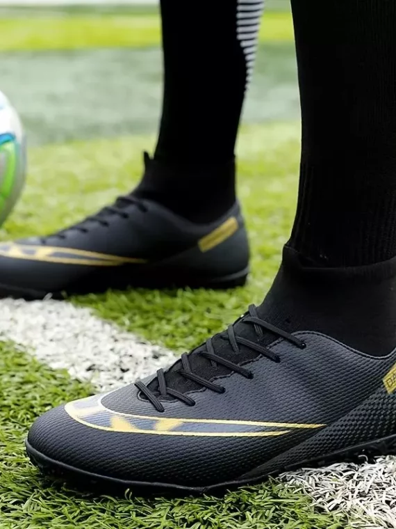 Botas De Fútbol Con Tacos AG Para Hombre, Tacos Y Zapatos De Fútbol Transpirables Antideslizantes Profesionales Para Exteriores Para Competición De Entrenamiento
