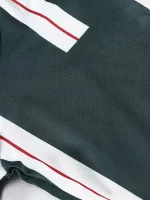 Conjunto De Camiseta De Fútbol A Rayas Cómoda Y Pantalones Cortos Activos Para Niasu002Fnios, Ropa Para Nios, Competición De Entrenamiento Deportivo